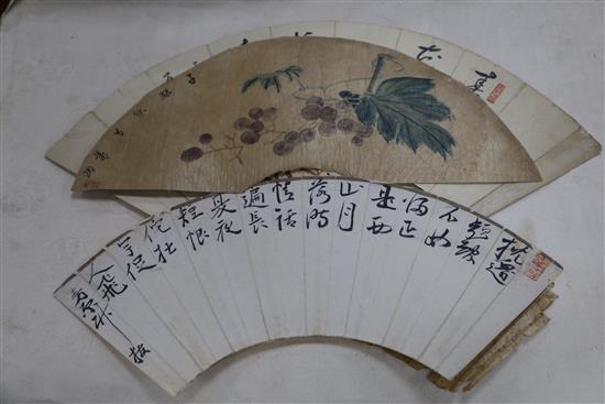 Chinese fan paintings
